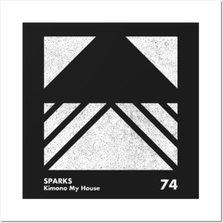 Sparks Kimono My House / Minimal Graphic Design Tribute Posters and Art